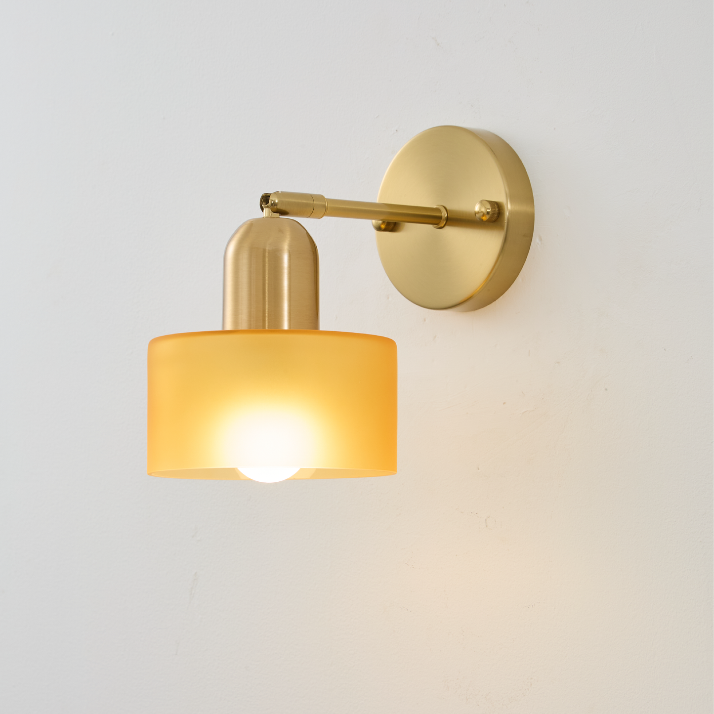Bauhaus Glas Wandleuchte Bunt