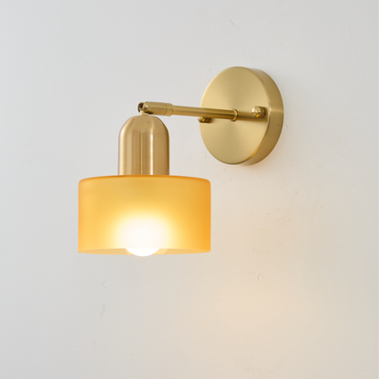 Bauhaus Glas Wandleuchte Bunt