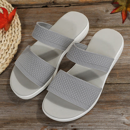 Damen Sandalen Leichte Komfortsandalen Elastisch