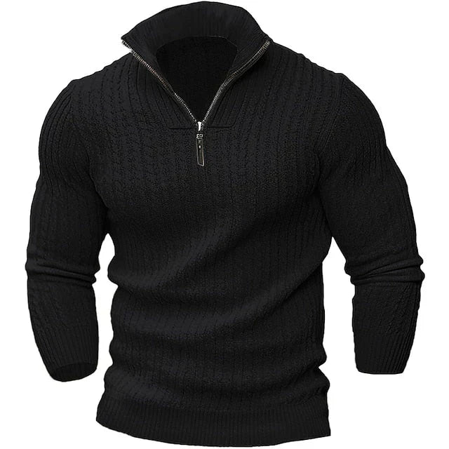 Norvielle Herren Pullover Reißverschluss Trendig