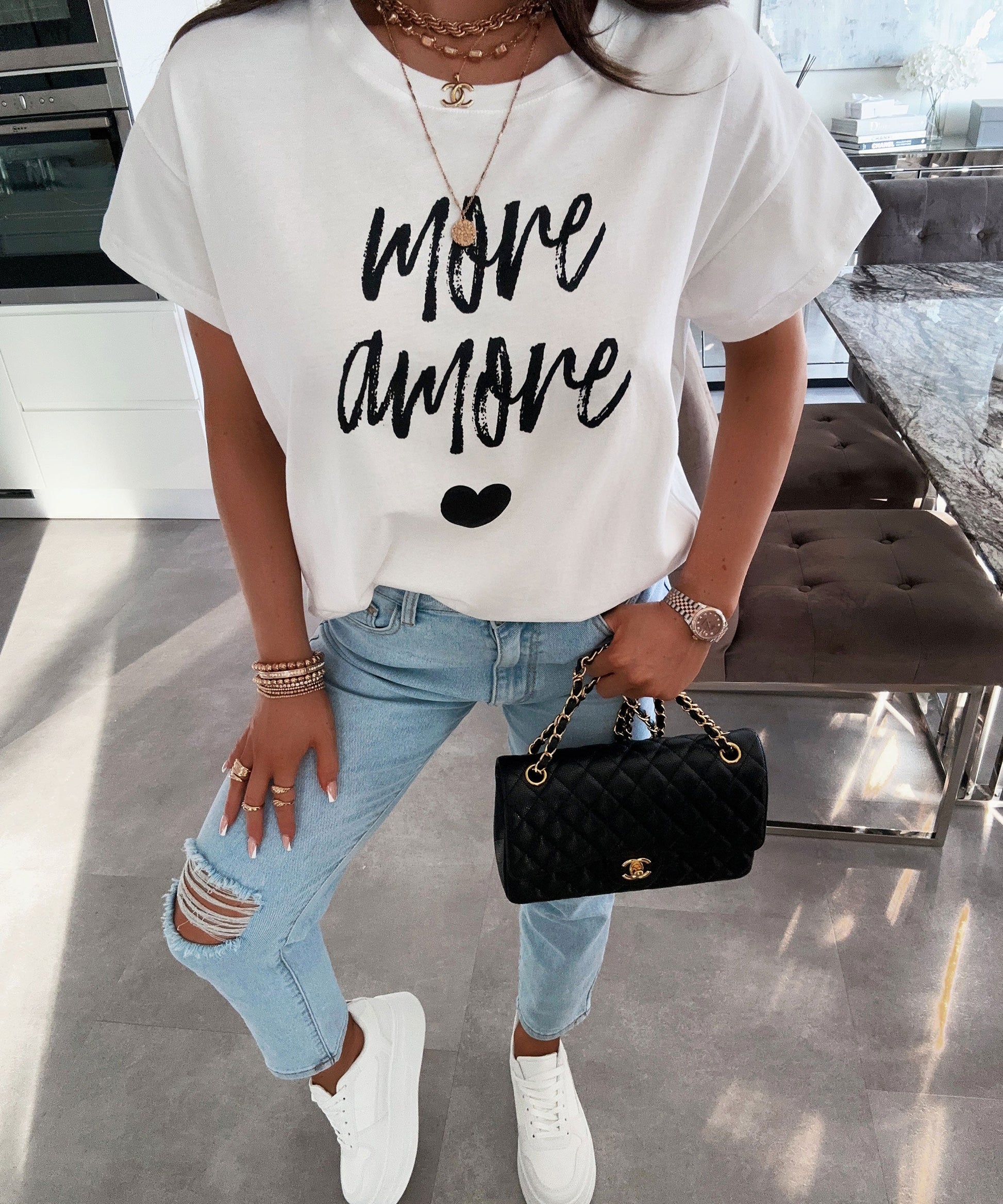 Norvielle Damen T-Shirt Weiß - Norvielle
