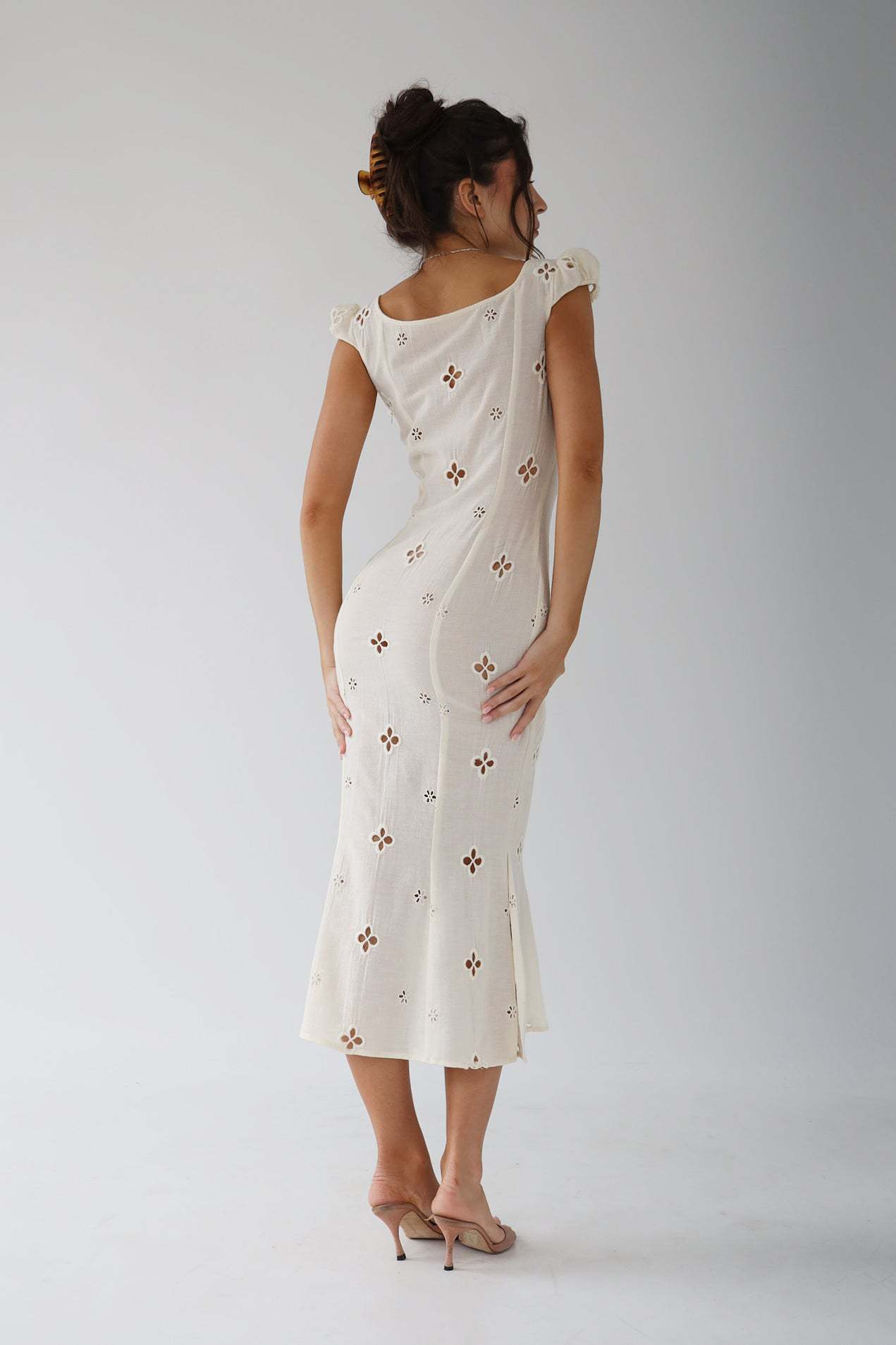 Damen Hochzeitsgästekleid Midi-Kleid