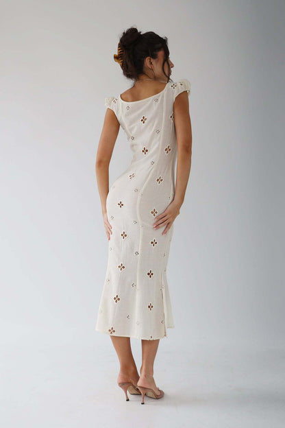 Damen Hochzeitsgästekleid Midi-Kleid