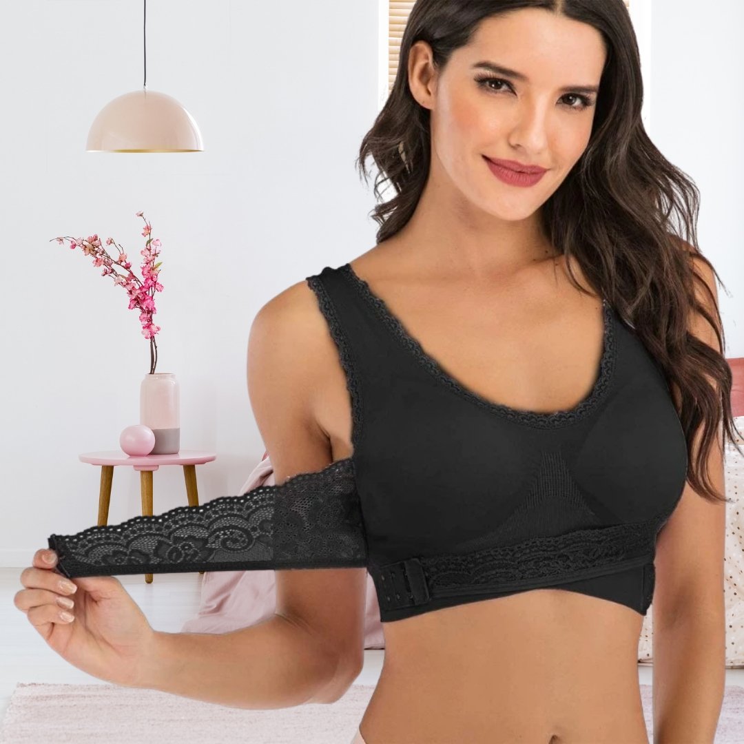 Damen Sport-BH Kabellos Gekreuzte Frontschnalle - Norvielle