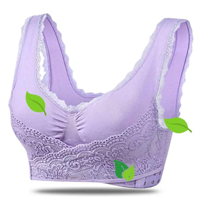 Damen Sport-BH Kabellos Gekreuzte Frontschnalle