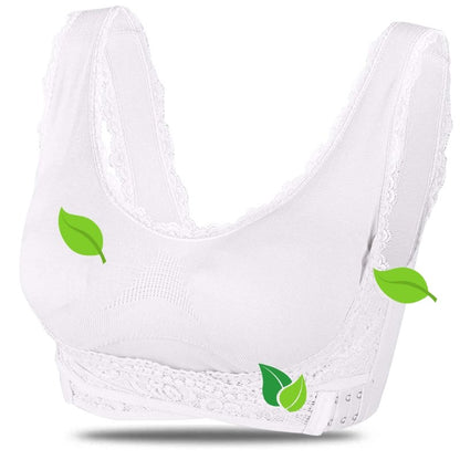 Damen Sport-BH Kabellos Gekreuzte Frontschnalle
