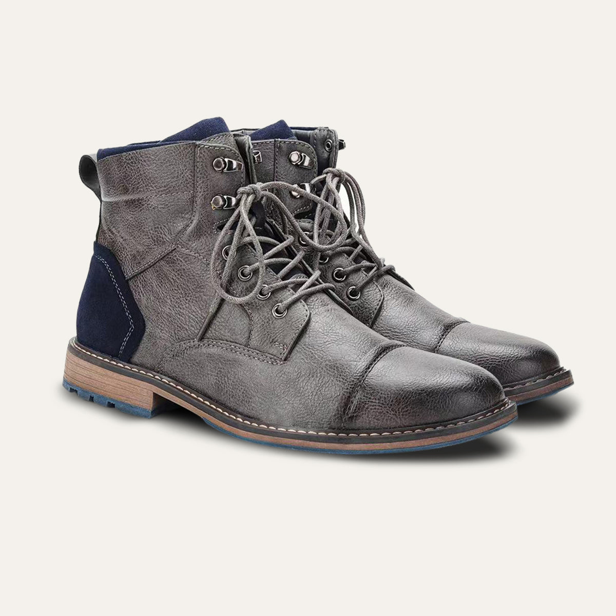 Herren Lederstiefel Vintage Ankle Boots