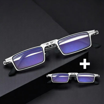 Faltbare Lesebrille Titanrahmen lichtfilter