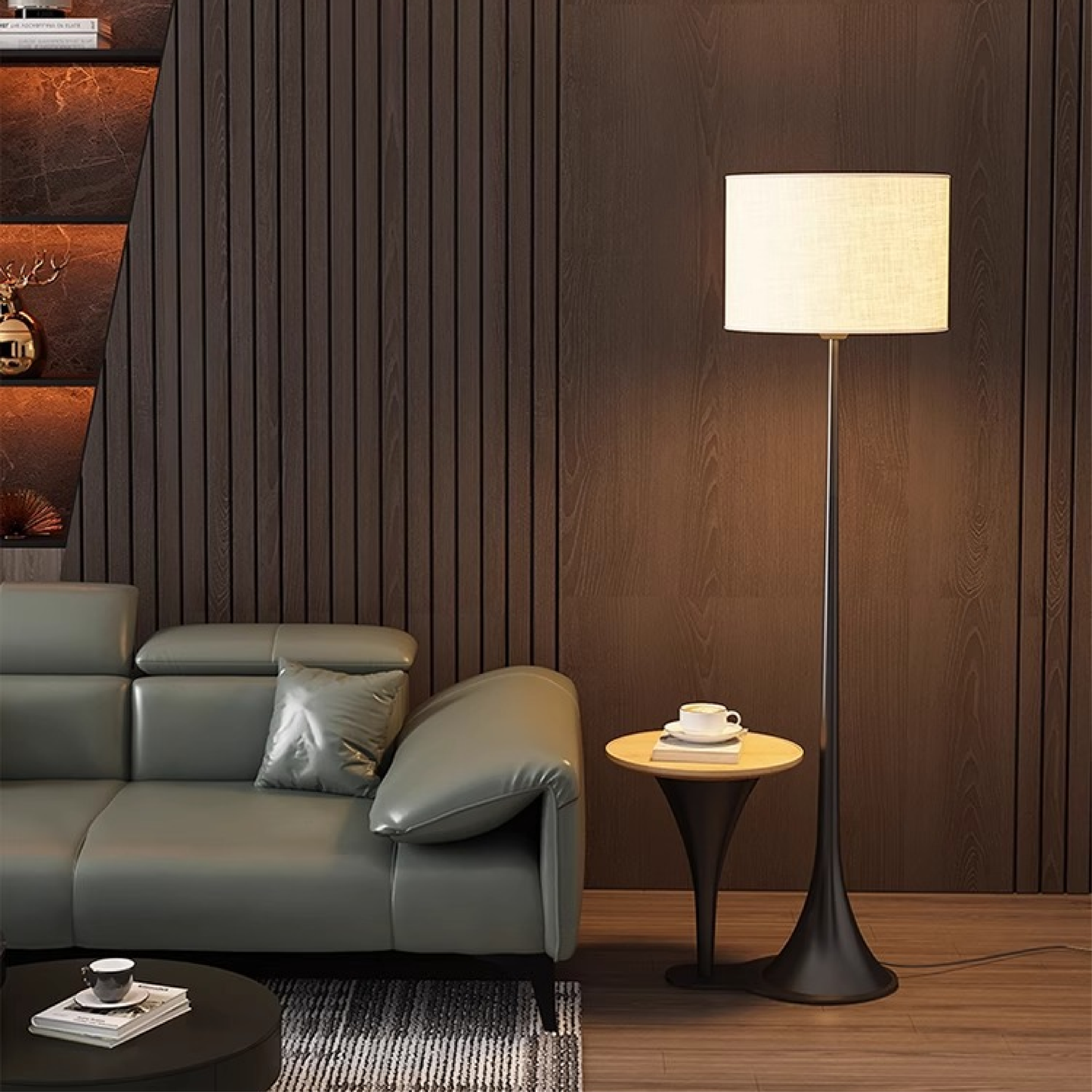 Anderos Seiden Stehlampe