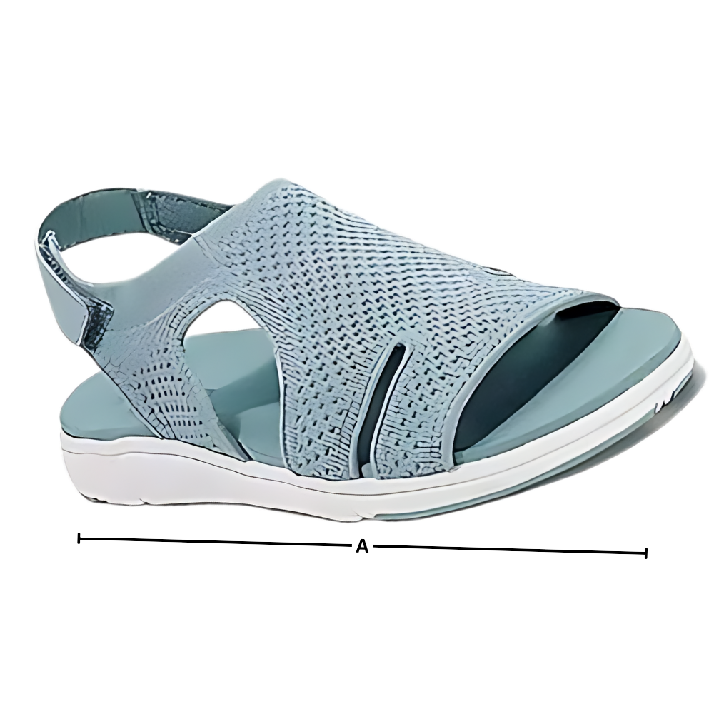 Orthopädische Damen Hausschuhe Flyknit Obermaterial Beige