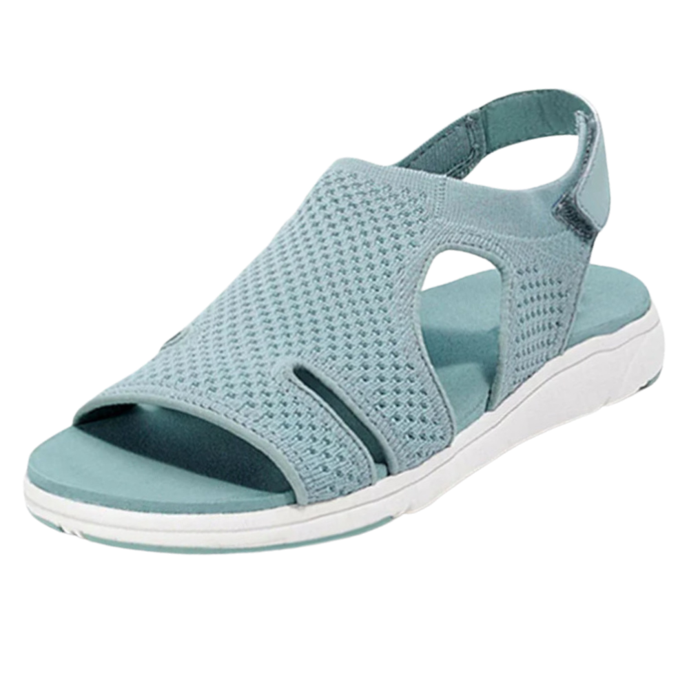 Orthopädische Damen Hausschuhe Flyknit Obermaterial Beige