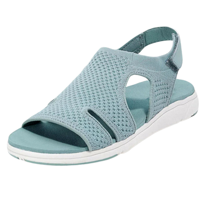 Orthopädische Damen Hausschuhe Flyknit Obermaterial Beige