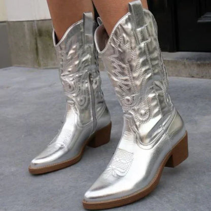 Norvielle Herren Cowboystiefel Hochwertig