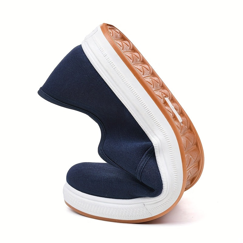 Herren Sneaker Atmungsaktiv Elastisch Slip On Loafers