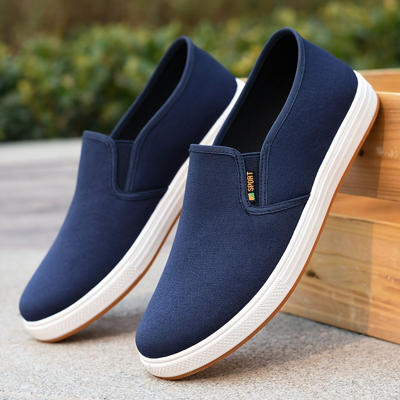 Herren Sneaker Atmungsaktiv Elastisch Slip On Loafers