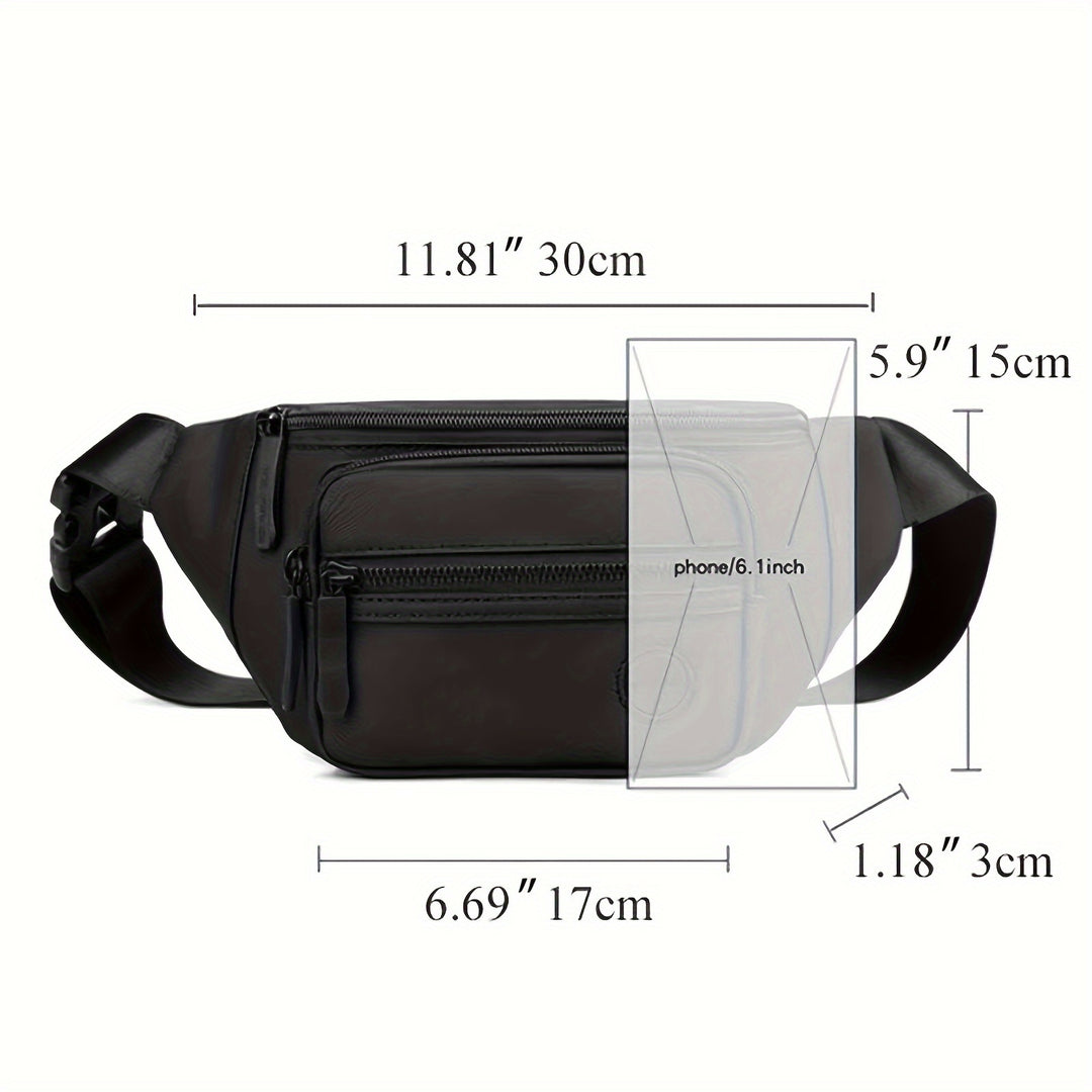 Herren Crossbody-Tasche Multifunktionale Hüfttasche Verstellbar