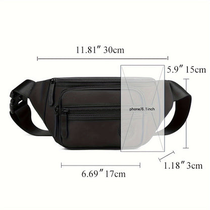 Herren Crossbody-Tasche Multifunktionale Hüfttasche Verstellbar