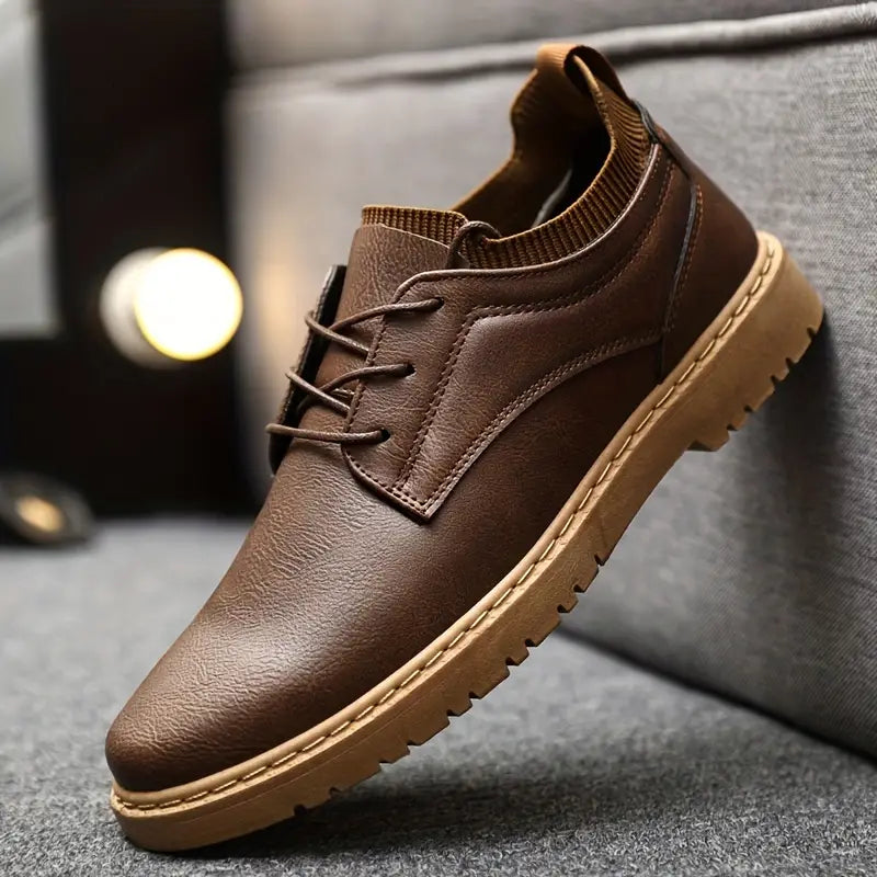 Herren Schnürstiefel Antirutschsohle Stilvoll