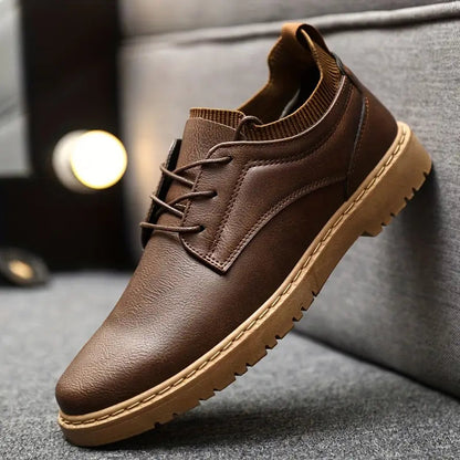 Herren Schnürstiefel Antirutschsohle Stilvoll