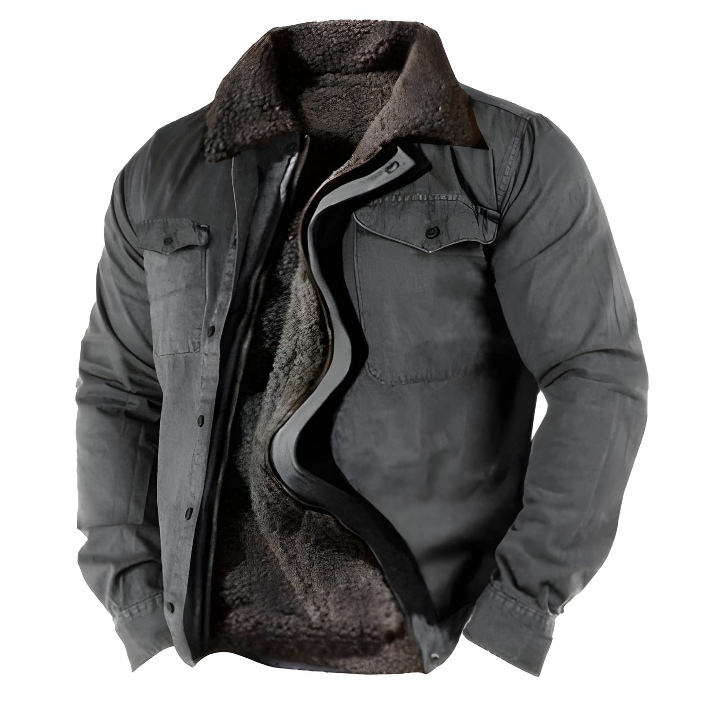 Herren Winterjacke Militärstyle Funktionale Taschen Nachhaltig wird