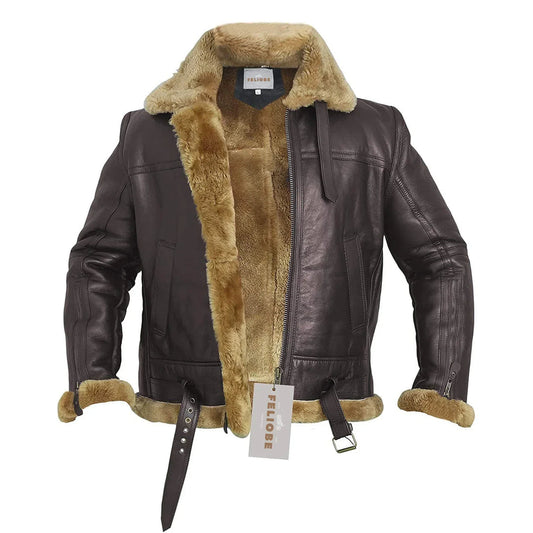 Herren Winterjacke Gefüttert Warm Reißverschluss Schwarz - Norvielle