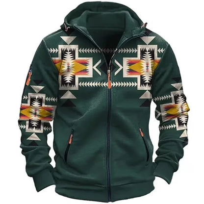 Herren Hoodie Reißverschluss Lässig Komfort