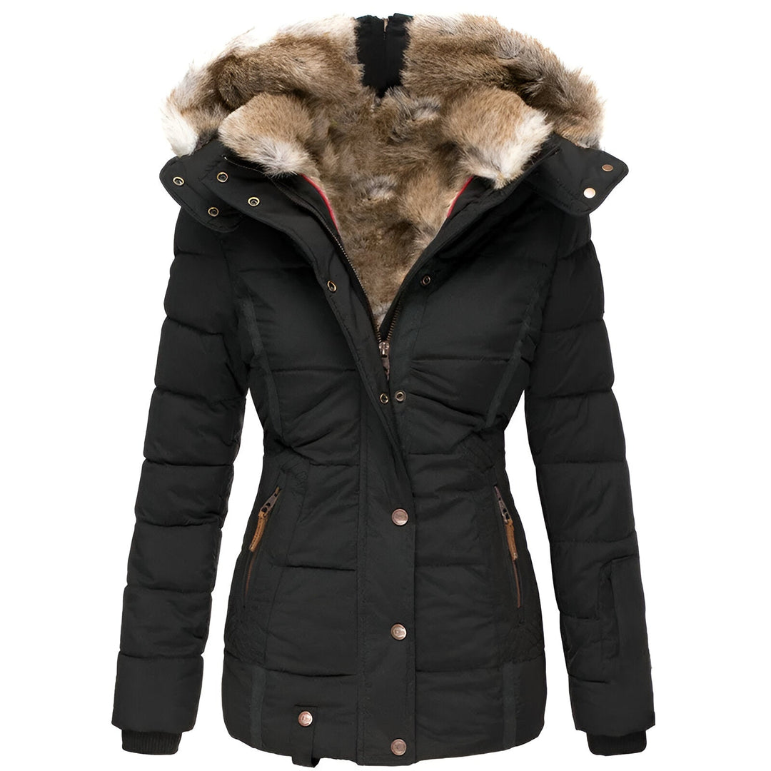 Damen Winterjacke Taillierte Kapuze - Norvielle