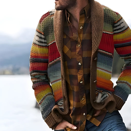 Herren Strickpullover Gestreift Modern - Norvielle