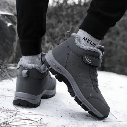 Herren Winterstiefel Gepolstert Warm Profilsohle