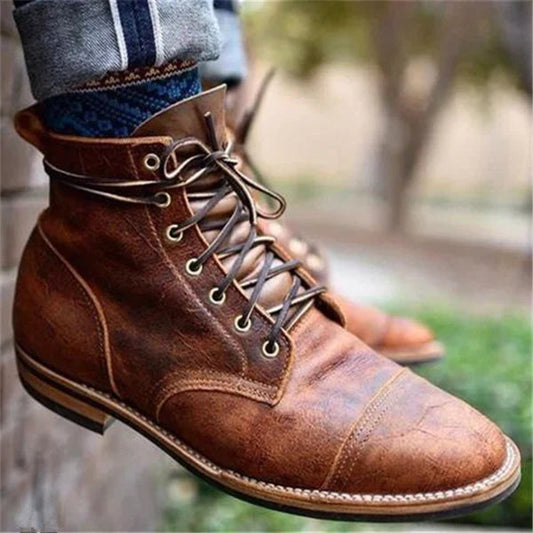 Herren Stiefel Leder Nachhaltig Schwarz - Norvielle