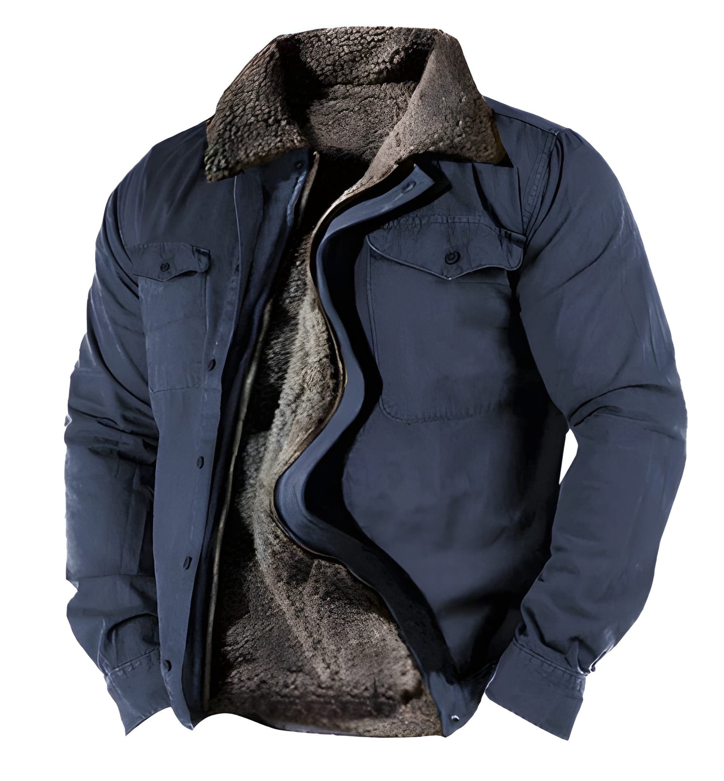Herren Winterjacke Militärstyle Funktionale Taschen Nachhaltig wird