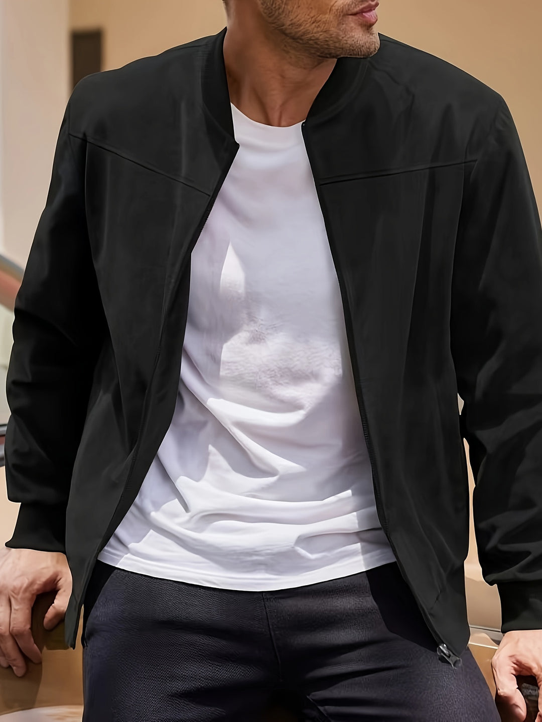 Herren Jacke Leicht Komfortabel Für Frühjahr Herbst