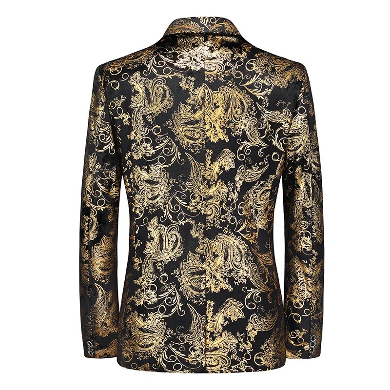 Herren Blazer Wasserdicht Silberne Akzente