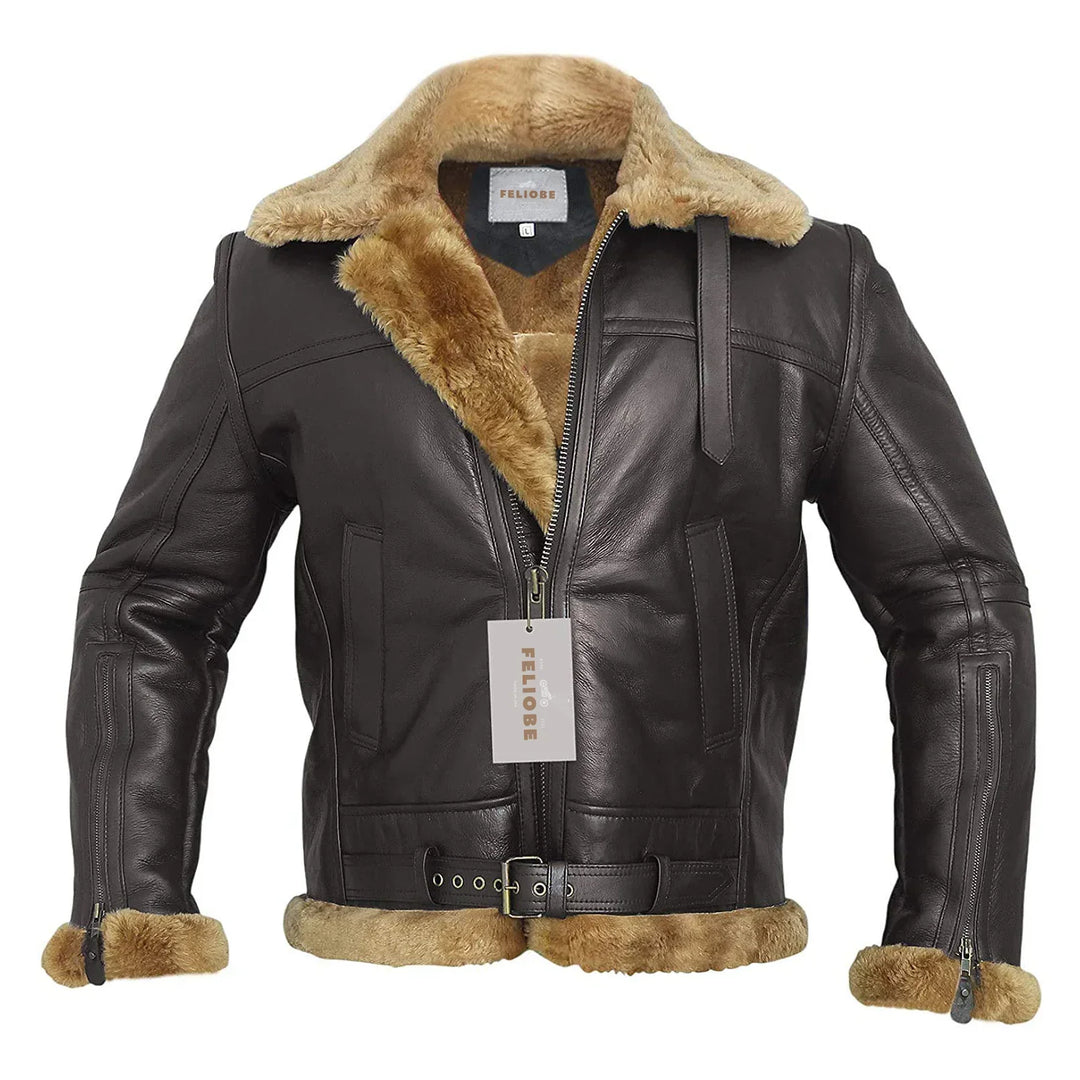 Herren Winterjacke Gefüttert Warm Reißverschluss