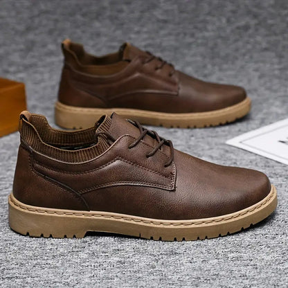 Herren Schnürstiefel Antirutschsohle Stilvoll