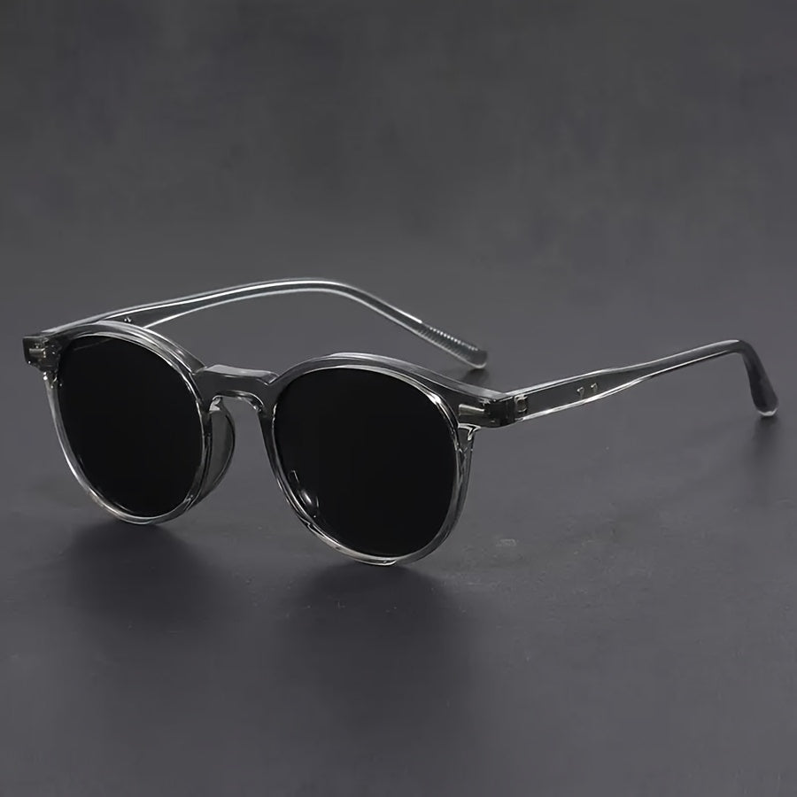 Herren Rundbrille Schildpatt Leicht Braun - Norvielle