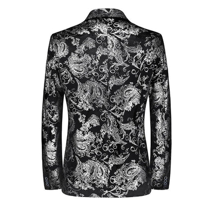 Herren Blazer Wasserdicht Silberne Akzente