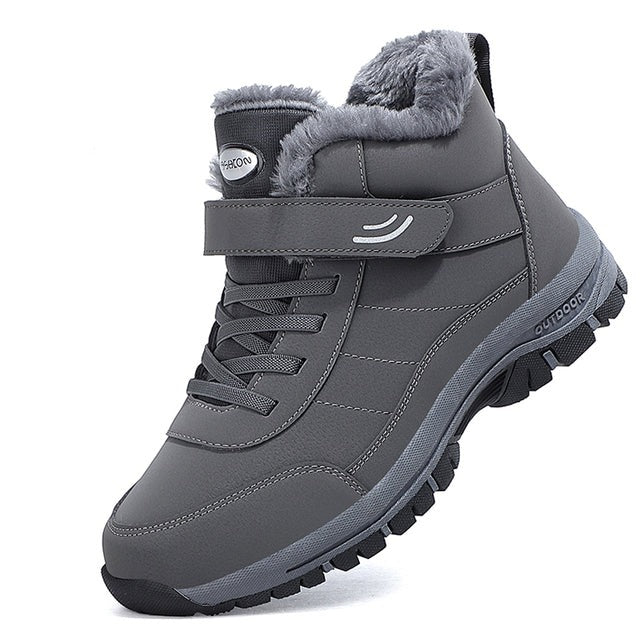 Herren Winterstiefel Gepolstert Warm Profilsohle