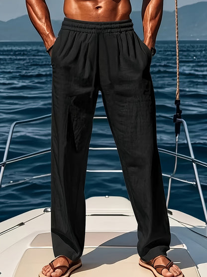 Herrenhose Atmungsaktiv Lässig Komforthose mit Verstellbarem Bund