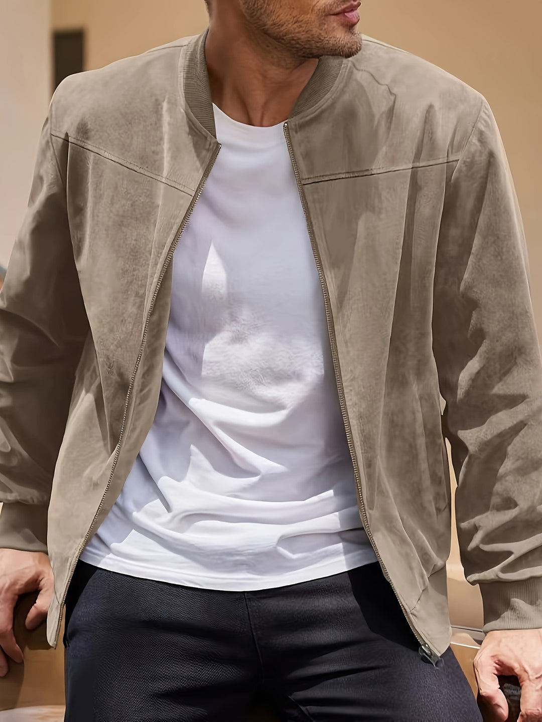 Herren Jacke Leicht Komfortabel Für Frühjahr Herbst