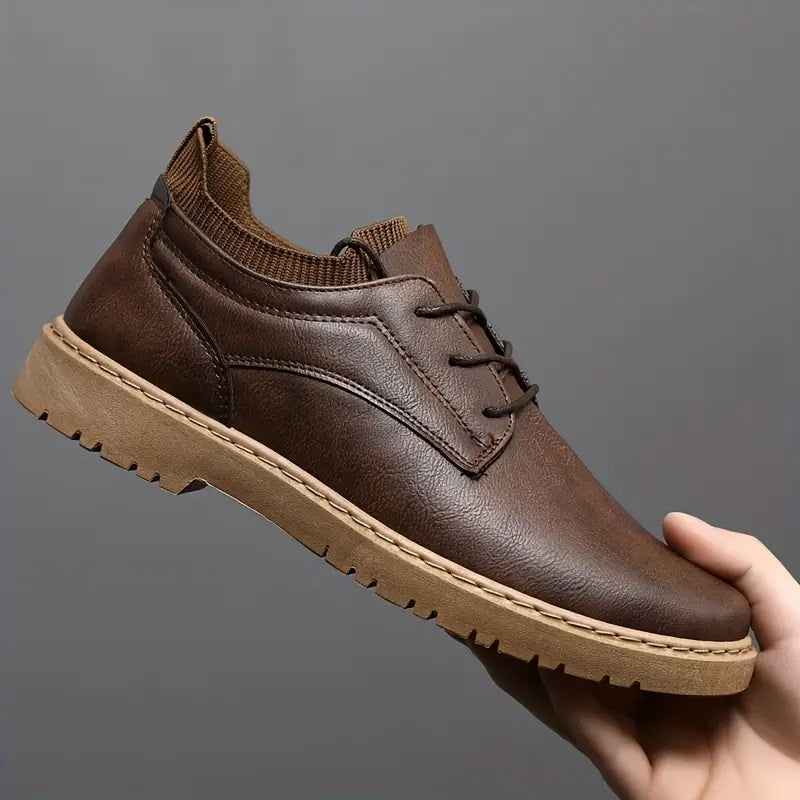 Herren Schnürstiefel Antirutschsohle Stilvoll