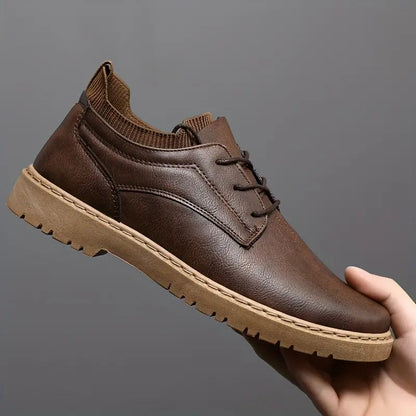 Herren Schnürstiefel Antirutschsohle Stilvoll