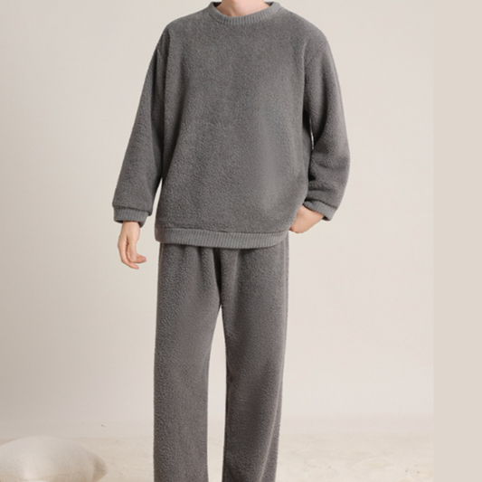 Herren Winterset Warmes Plüsch-Sweatshirt mit Kordhose Komfort - Norvielle