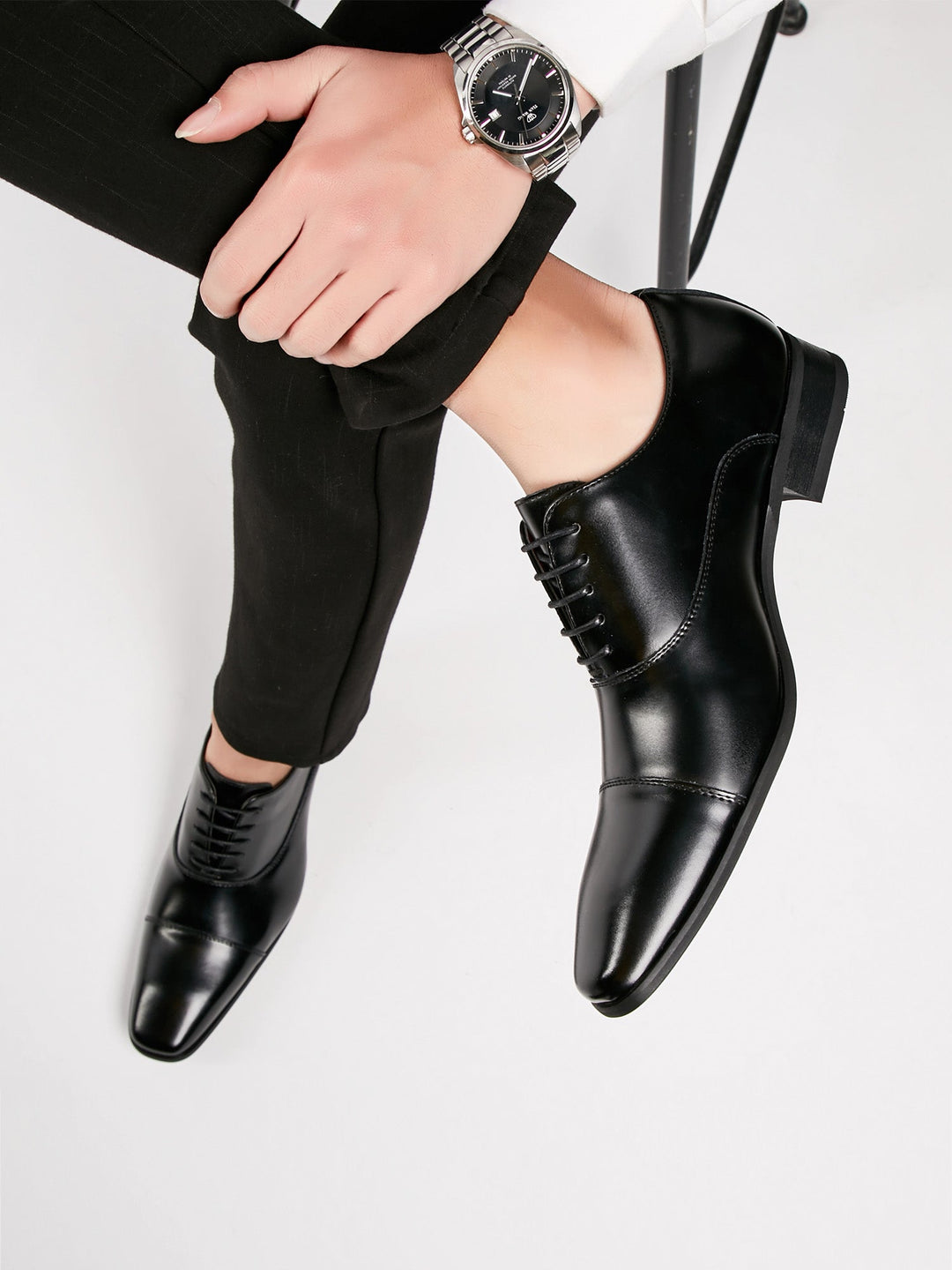 Herren Schnürschuhe Echtes Leder Klassisch