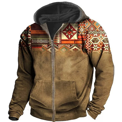 Herren Hoodie Reißverschluss Lässig Komfort