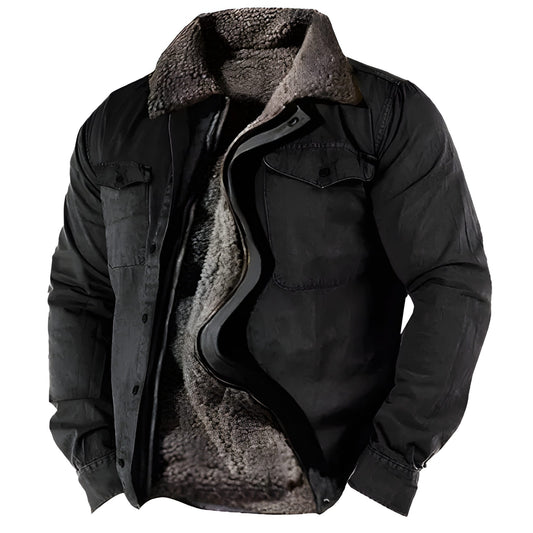 Herren Winterjacke Militärstyle Funktionale Taschen Nachhaltig wird - Norvielle