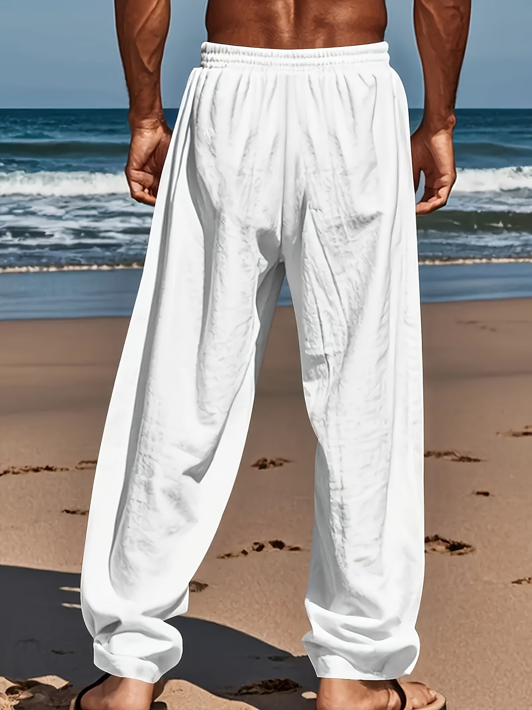 Herrenhose Atmungsaktiv Lässig Komforthose mit Verstellbarem Bund