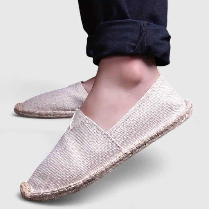 Herren Espadrilles Atmungsaktives Material Strandstil Beige