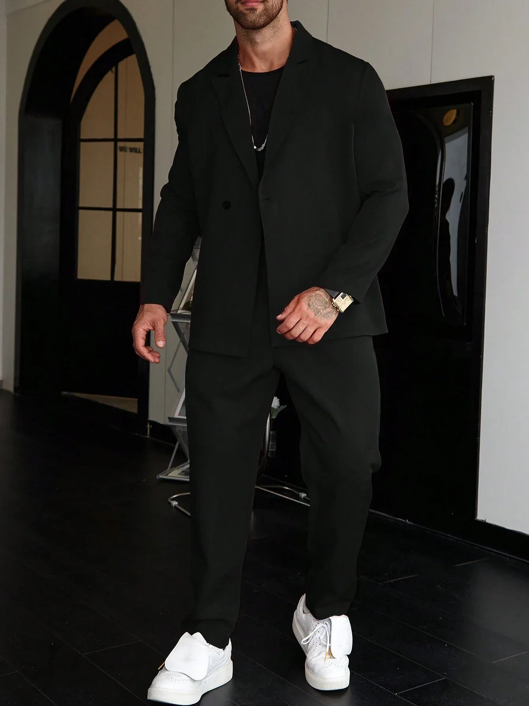 Herren Slimfit Anzug 2-teilig Modern Spitzenqualität