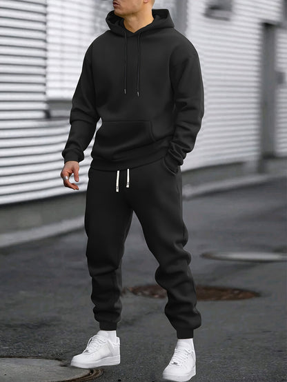 Herren Sportset Atmungsaktive Hoodie Jogginghose Bequem